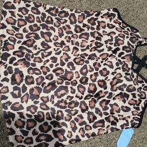 Leopard Print Sleeveless Top